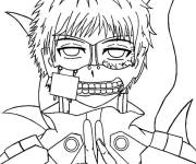 Coloriage Le goule Ken Kaneki imprimable