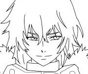 Coloriage Le regard confiant de ayato kirishima