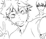 Coloriage Le selfie de Ken Kaneki