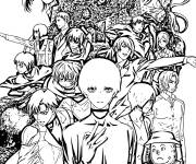 Coloriage et dessins gratuit Tous les personnages de Tokyo Ghoul à imprimer