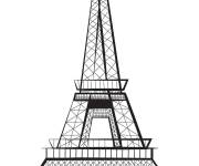 Coloriage Gabarit Tour Eiffel