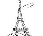 Coloriage Tour Eiffel complexe pour adulte