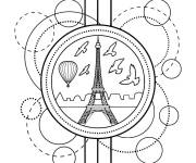 Coloriage Tour Eiffel en ligne