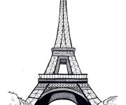 Coloriage Tour Eiffel Paris 2024