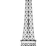 Coloriage Tour Eiffel simple