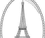 Coloriage Une belle photo de la Tour Eiffel