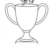 Coloriage Anne gagne le Troph&eacute;e dr&ocirc;le