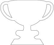 Coloriage et dessins gratuit Contour de troph&eacute;e NS à imprimer