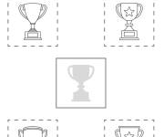 Coloriage Correspondance des troph&eacute;es