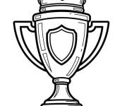 Coloriage Couronne sur le Troph&eacute;e