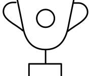 Coloriage et dessins gratuit Emoji de Troph&eacute;e imprimable à imprimer