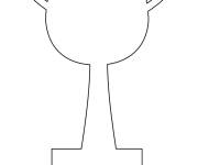 Coloriage et dessins gratuit Forme de troph&eacute;e à imprimer