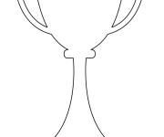 Coloriage et dessins gratuit Forme du troph&eacute;e en &eacute;moji à imprimer