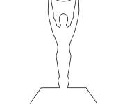 Coloriage et dessins gratuit Gabarit de troph&eacute;e de coupe du monde à imprimer