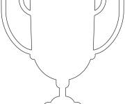 Coloriage et dessins gratuit Gabarit de troph&eacute;e pour les petits à imprimer