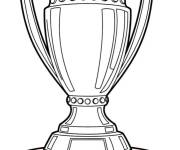 Coloriage Mod&egrave;le de Troph&eacute;e facile