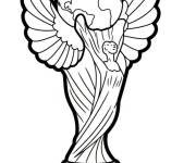 Coloriage Premier Troph&eacute;e de la coupe du monde