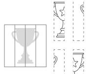Coloriage Puzzle de troph&eacute;e