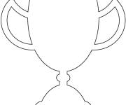 Coloriage symbole d troph&eacute;e pour le prix
