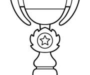 Coloriage Troph&eacute;e &agrave; personnaliser