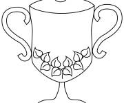 Coloriage Troph&eacute;e au styl&eacute;