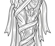 Coloriage Troph&eacute;e avec des cordes