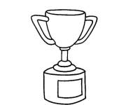 Coloriage Troph&eacute;e basique