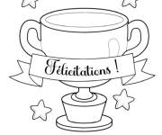 Coloriage Troph&eacute;e de la coupe