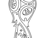 Coloriage Troph&eacute;e de la coupe du monde 2022