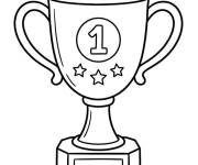Coloriage Troph&eacute;e de la premi&egrave;re place
