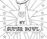 Coloriage Troph&eacute;e de Super Bowl