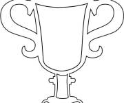 Coloriage Troph&eacute;e de Tennis