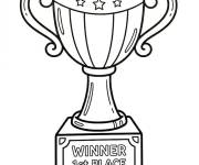 Coloriage Troph&eacute;e du champion