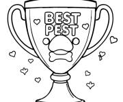 Coloriage Troph&eacute;e du meilleur animal
