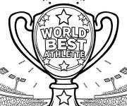 Coloriage Troph&eacute;e du meilleur athl&egrave;te