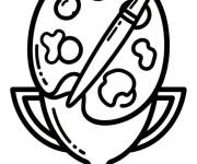 Coloriage Troph&eacute;e du meilleur peintre