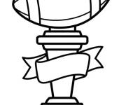 Coloriage Troph&eacute;e du rugby