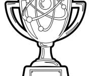 Coloriage Troph&eacute;e en atome