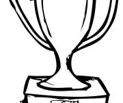 Coloriage Troph&eacute;e en conception basique