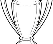 Coloriage Troph&eacute;e en vecteur