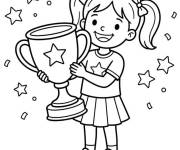 Coloriage Troph&eacute;e et le Troph&eacute;e de vainqueur