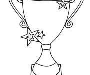 Coloriage Troph&eacute;e &eacute;toil&eacute;s
