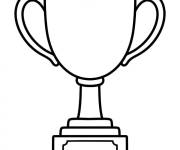 Coloriage Troph&eacute;e facile