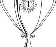 Coloriage Troph&eacute;e ps