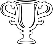 Coloriage Troph&eacute;e ps pour enfants
