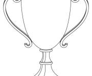 Coloriage Troph&eacute;e sans motifs