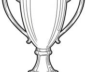 Coloriage Troph&eacute;e simplifi&eacute;
