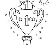 Coloriage Troph&eacute;e sous le soleil