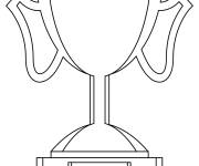 Coloriage Troph&eacute;e styl&eacute;
