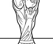 Coloriage Troph&eacute;e sur la table